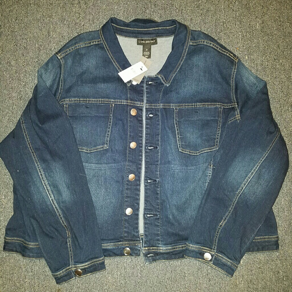 Plus size denim jacket